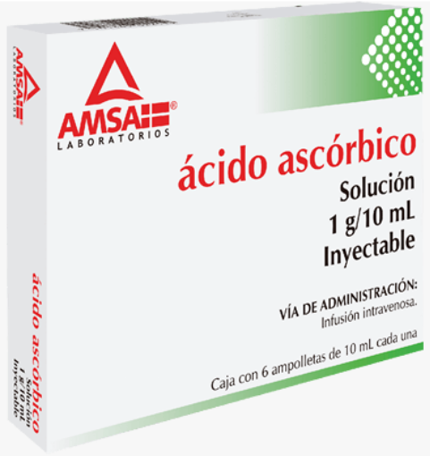ACIDO ASCORBICO AMP 1G 10ML C6