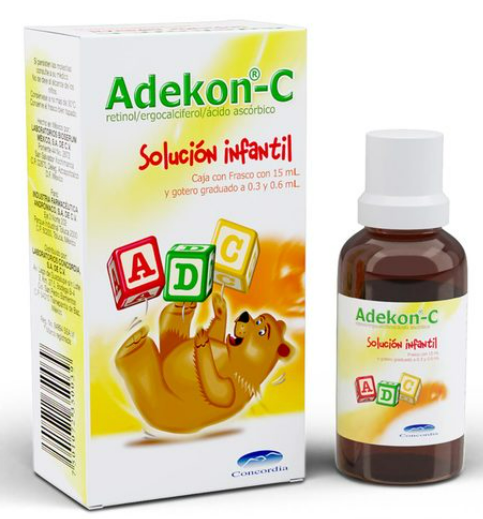 ADEKON-C (RETINOL/ERGOCALCIFEROL/ACIDO ASCORBICO) FCO 15ML C1