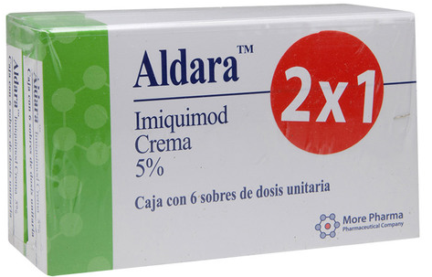 ALDARA 2X1 (IMIQUIMOD) CREMA 5% 6 SOBRES 