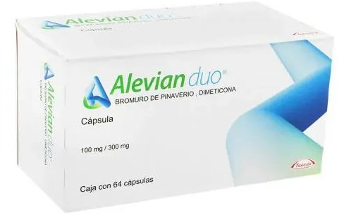 ALEVIAN DUO (PINAVERIO/DIMETICONA) CAP 100MG/300MG C64