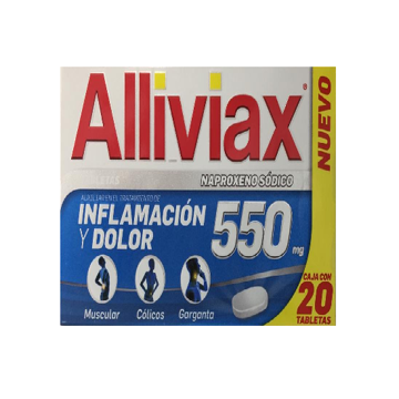 ALLIVIAX (NAPROXENO) TAB 550MG C20