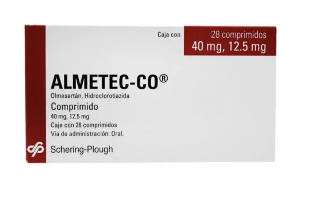 ALMETEC-CO (OLMESARTAN/HIDROCLOROTIAZIDA) TAB 40MG/12.5MG C28
