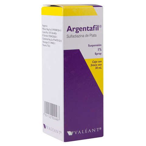 ARGENTAFIL (SULFADIAZINA DE PLATA) SUSP 1% SPRAY C1