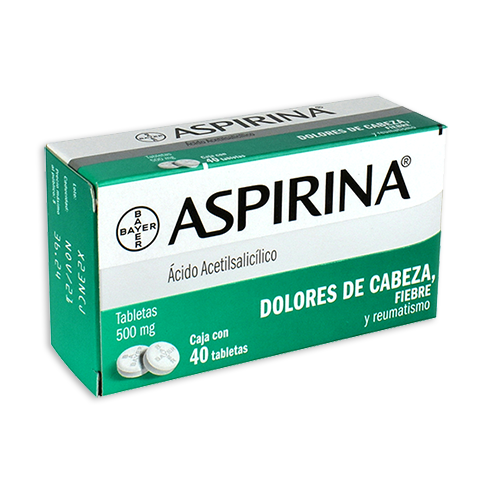 ASPIRINA (ACIDO ACETILSALICILICO) 500MG C40