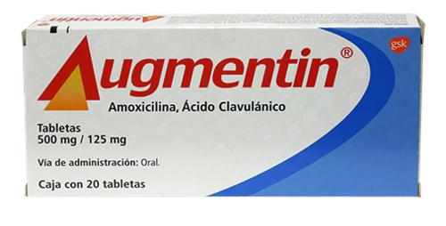 AUGMENTIN (AMOXICILINA/CLAVULANATO) TAB 500/125MG C20