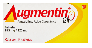 AUGMENTIN 12H (AMOXICILINA/CLAVULANATO) TAB 875MG/125MG C14