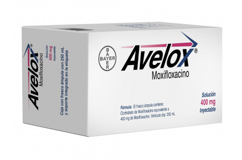AVELOX (MOXIFLOXACINO) FCO AMP 400MG C1
