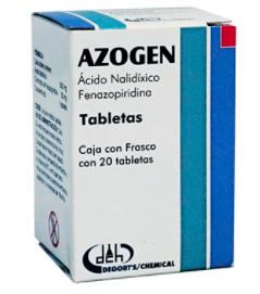 AZOGEN (ACIDO NALIDIXICO/FENAZOPIRIDINA) TAB 500MG/50MG C20