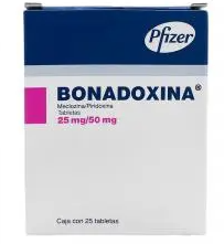 BONADOXINA (MECLOZINA,PIRIDOXINA) TAB 25MG C25
