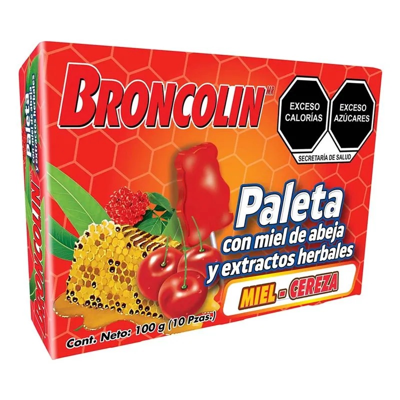 BRONCOLIN PALETA CEREZA/MIEL C10