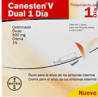 CANESTEN V DUAL 1 DIA (CLOTRIMAZOL) OVULO Y CREMA 500MG/1% C1