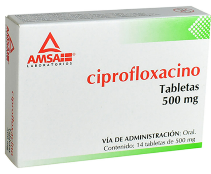 CIPROFLOXACINO TAB 500MG C14 AMSA