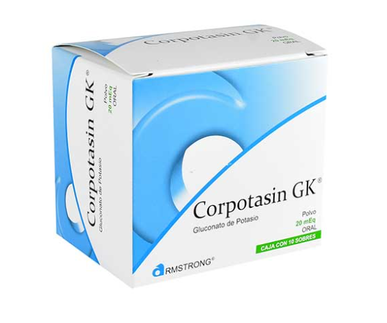 CORPOTASIN GK (GLUCONATO DE POTASIO) SOBRE 20MEQ C10