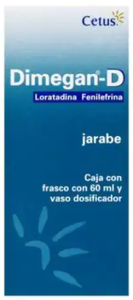 DIMEGAN D (LORATADINA/FENILEFRINA) JARABE 10MG/40MG 60ML