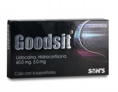 GOODSIT (LIDOCAINA/HIDROCORTISONA) 60MG/5.0MG C6