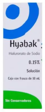 HYABAK (HIALURONATO DE SODIO) GTS 0.15% 10ML