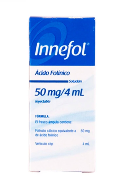 INNEFOL (AC FOLINICO) FCO AMP 50MG/4ML C1