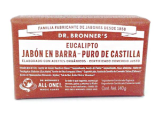 JABON DE CASTILLA BARRA EUCALIPTO 140G DR BRONNER´S
