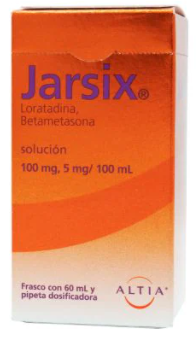 JARSIX (LORATADINA, BETAMETASONA ) SOL 100/5MG 60ML
