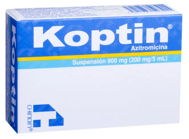 KOPTIN (AZITROMICINA) SUSP 200MG/5ML 900MG