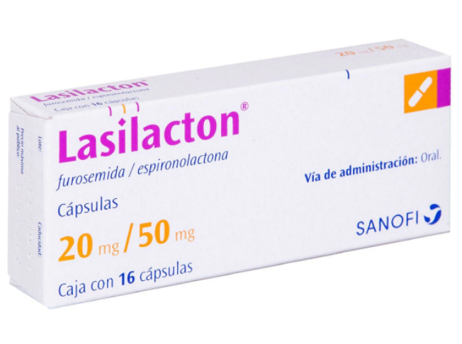 LASILACTON (FUROSEMIDA/ESPIRONOLACTONA) 20/50MG C16