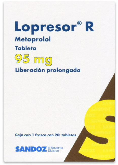 LOPRESOR R (METOPROLOL) TAB 95MG C20