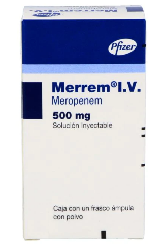 MERREM (MEROPENEM) FCO AMP 500MG C1