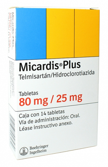 MICARDIS PLUS (TELMISARTAN/HIDROCLOROTIAZIDA) 80MG/25MG C14