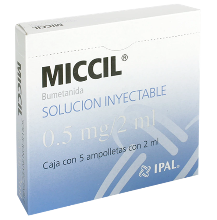 MICCIL (BUMETANIDA) AMP 0.5MG 2ML C5