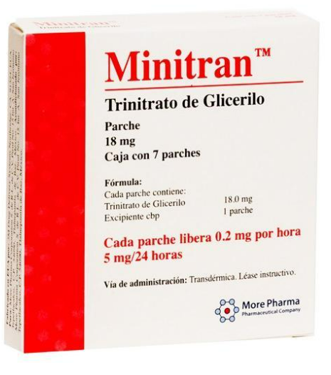 MINITRAN (TRINITRATO DE GLICERILO) PARCHE 18MG C7