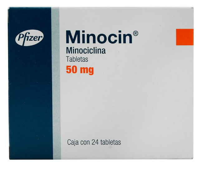MINOCIN (MINOCICLINA) TAB 50MG C24