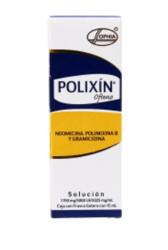 POLIXIN OFTENO (NEOMICINA/POLIMIXINA B/GRAMICIDA) SOL GTS 15ML