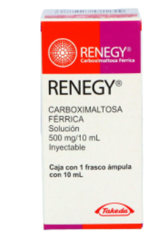 RENEGY (CARBOXIMALTOSA) FCO AMP 500MG 10ML
