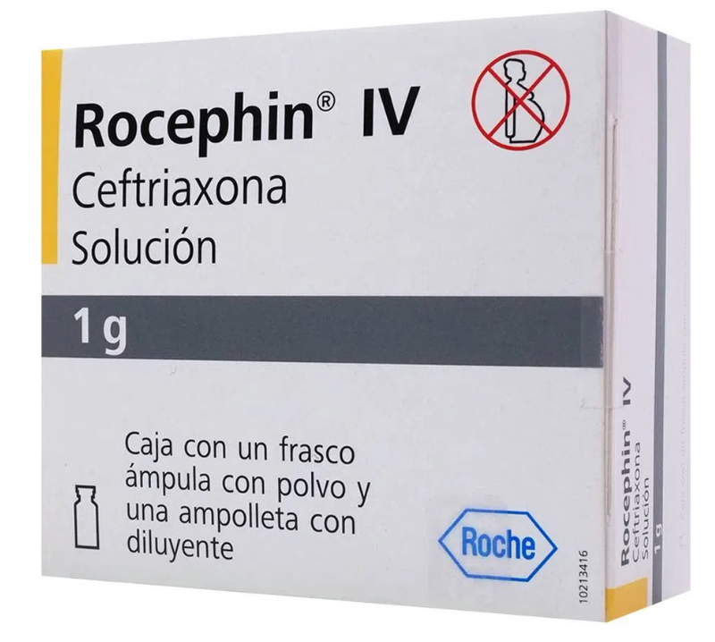 ROCEPHIN IV (CEFTRIAXONA) FCO AMP 1G
