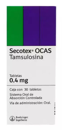 SECOTEX OCAS (TAMSULOSINA) TAB 0.4MG C30