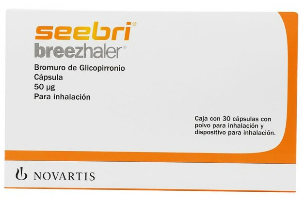 SEEBRI BREEZHALER (BROMURO DE GLICOPIRRONIO) CAP 50MCG PARA INHAL C30