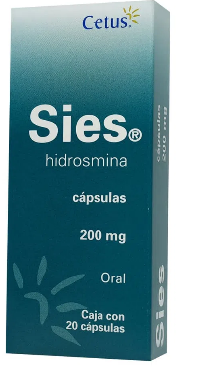 SIES (HIDROSMINA) CAP 200MG C20