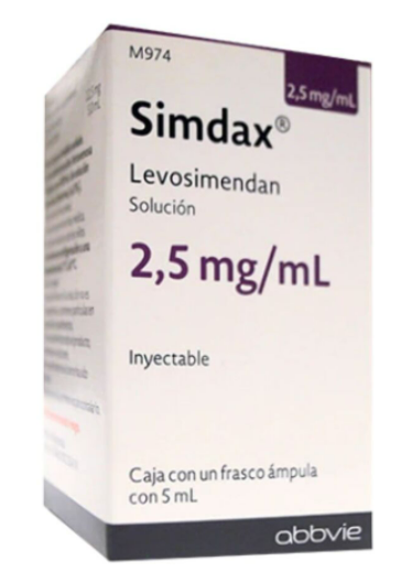 SIMDAX (LEVOSIMENDAN) FCO AMP 12.5MG 5ML C1