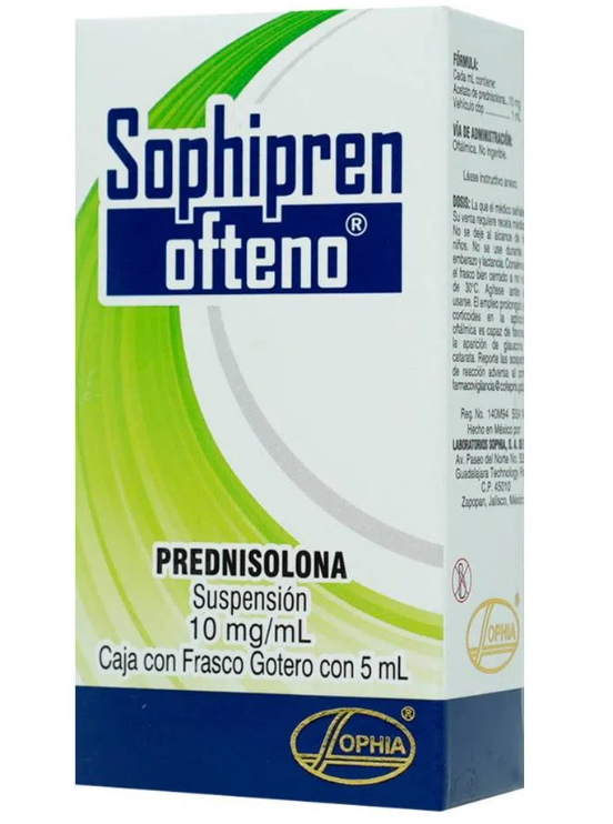 SOPHIPREN OFT (PREDNISOLONA) GTS 10MG/5ML