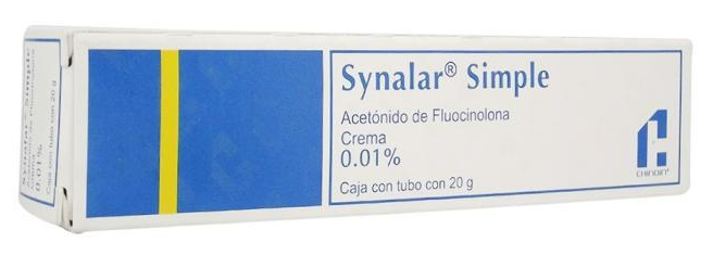SYNALAR SIMPLE(ACETONIO DE FLUOCINOLONA) CREMA 0.1% 20G