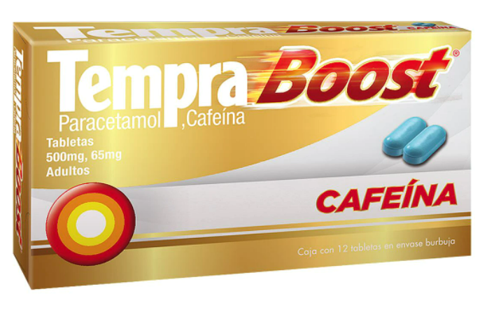 TEMPRA BOOST (PARACETAMOL/CAFEINA) TAB 500MG/65MG C12