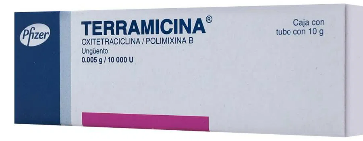 TERRAMICINA (OXITETRACICLINA/POLIMIXINA) UNG 10G