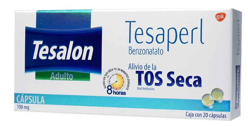 TESALON TESAPERL (BENZONATATO) CAP 100MG C20
