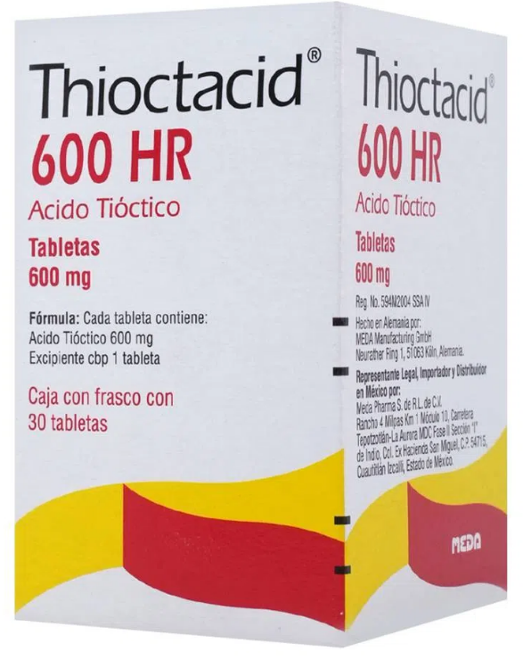 THIOCTACID (ACIDO TIOCTICO) TAB 600HR C30