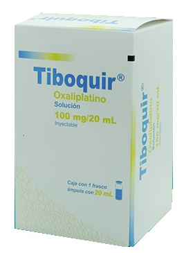 TIBOQUIR (OXALIPLATINO) FCO AMP 100MG/20ML C1