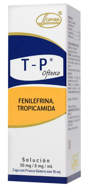 T-P OFTENO (FENILEFRINA/TROPICAMIDA) SOL GTS 50MG/8MG/ML 15ML C1