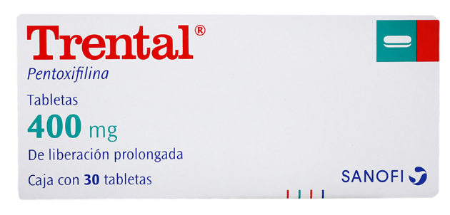 TRENTAL (PENTOXIFILINA) TAB 400MG C30