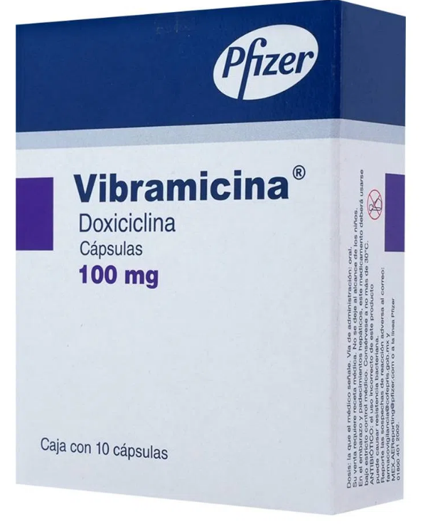 VIBRAMICINA (DOXICICLINA) CAP 100MG C10