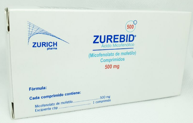 ZUREBID (MICOFENOLATO DE MOFETILO) COMP 500MG C50
