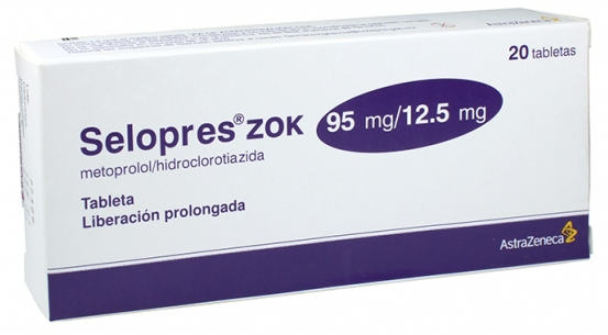 SELOPRES ZOK (METOPROLOL/HIDROCLOROTIAZIDA) TAB 95MG/12.5MG C20